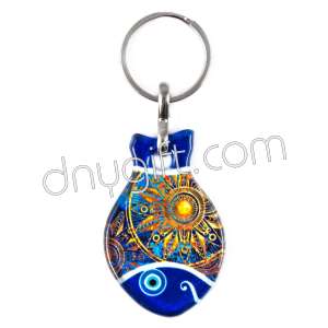 Turkish Glass Fish Keychain