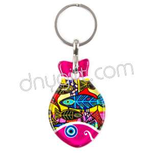 Turkish Glass Fish Keychain