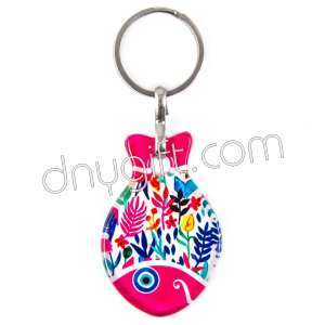 Turkish Glass Fish Keychain