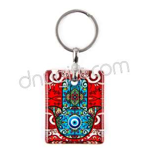 Turkish Glass Rectangle Keychain