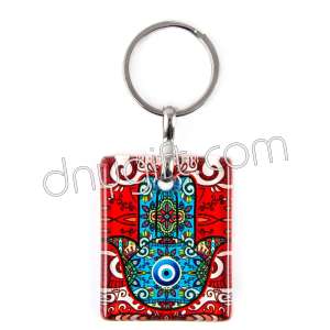 Turkish Glass Rectangle Keychain