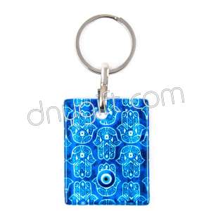 Turkish Glass Rectangle Keychain