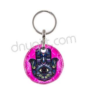 Turkish Glass Oval Keychain