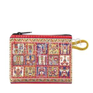 Kilim Desenli Mini Dokuma Cüzdan 065