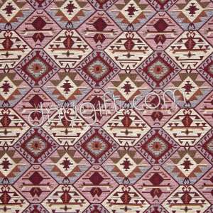 Turkish Pink Kilim Patterned Fabric