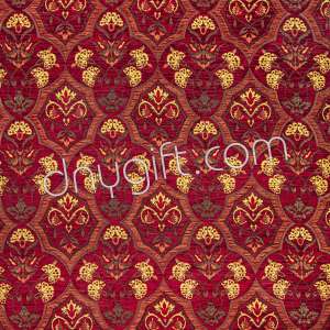 Turkish RedTriangle Patterned Fabric