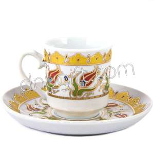 Turkish Gold Plated Cup Tk Set Of 6