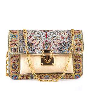Woven Fantasy Turkish Kilim Bag 