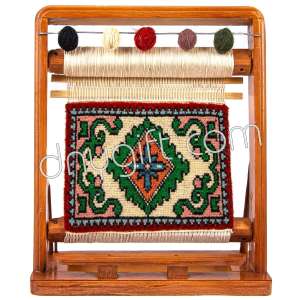 Miniature Turkish Carpet Weaving Loom Big