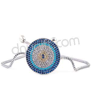 Zirkon Kaplama Taşlı Bileklik Gümüş