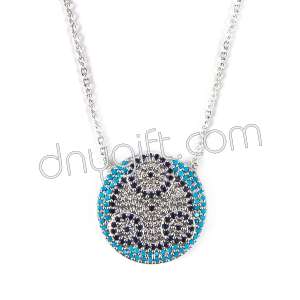 Zirkon Kaplama Nazarlı Kolye