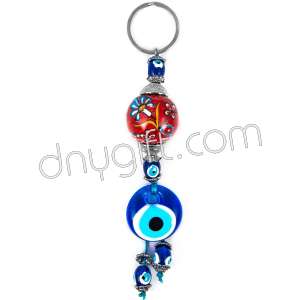 Seramik Top Anahtarlık Kırmızı