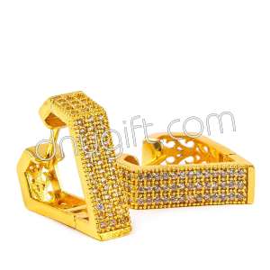 Zirkon Kaplama Taşlı Küpe