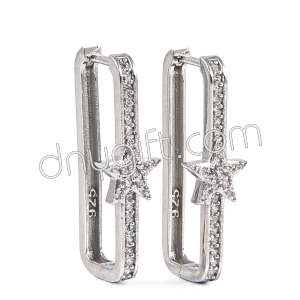 Zirkon Kaplama Yıldız Küpe