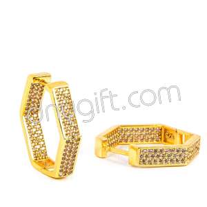 Zirkon Kaplama Şekilli Küpe