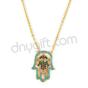 Zirkon Kaplama Fatıma El Kolye