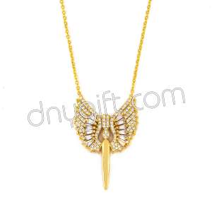 Zirkon Kaplama Taşlı  Kolye