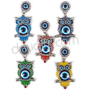 Metal Renkli Baykuş Magnet Küçük