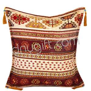 45x45 Minder Bordo-Krem