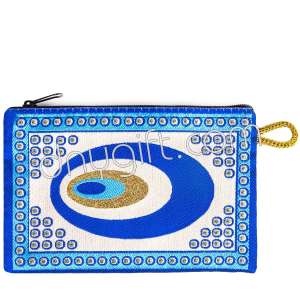 Turkish Woven Evil Eye Wallet Designed 526