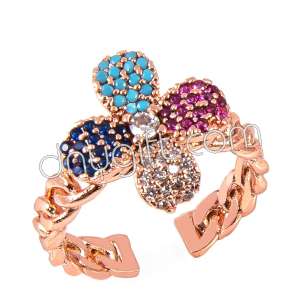 Zirkon Kaplama Yüzük Taşlı