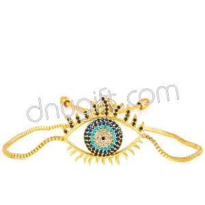 Zirkon Kaplama Göz  Bileklik Altın