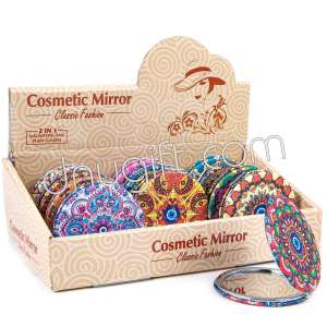 Makyaj Aynası Yuvarlak Taşlı