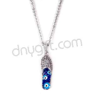 Zirkon Kaplama Taşlı Terlik Kolye