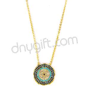 Zirkon Kaplama Dalgalı Kolye