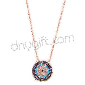 Zirkon Kaplama Dalgalı Kolye