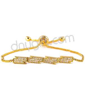 Zirkon Kaplama Sıralı Bileklik