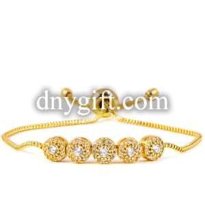 Zirkon Kaplama Sıralı Bileklik