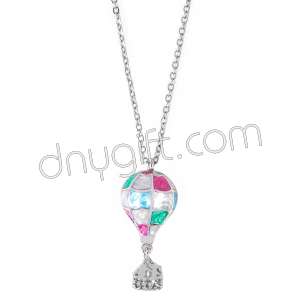 Zirkon Taşlı Renkli Balon Kolye