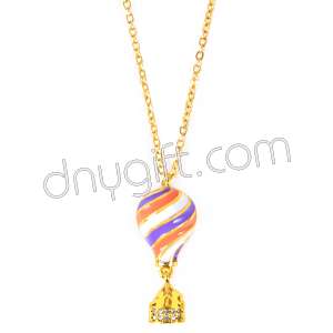 Zirkon Taşlı Renkli Balon Kolye