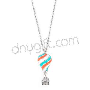 Zirkon Taşlı Renkli Uçan Balon Kolye