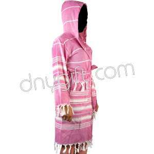 Turkish Peshtemal Robe Bronze - Pink