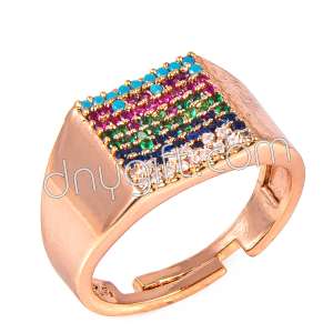 Zirkon Renkli Taşlı Yüzük