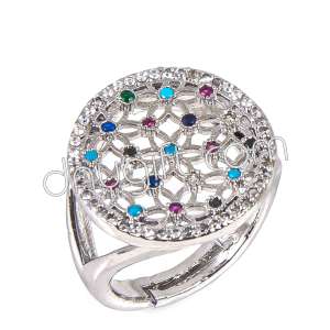Zirkon Renkli Taşlı Yüzük