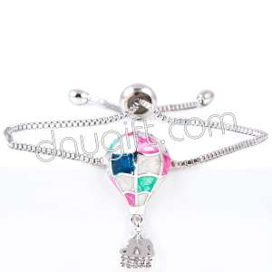 Zirkon Taşlı  Renkli Uçan Balon Bileklik