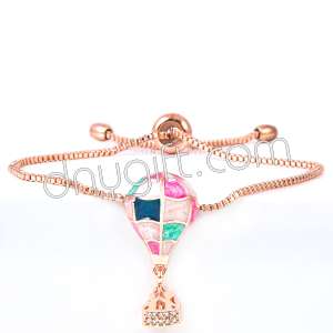 Zirkon Taşlı  Renkli Uçan Balon Bileklik