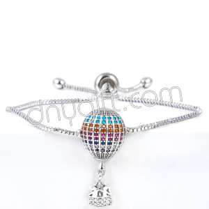 Zirkon Taşlı Balon Bileklik