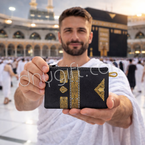 Kaaba Cover Islamic Designed Woven Wallet 617