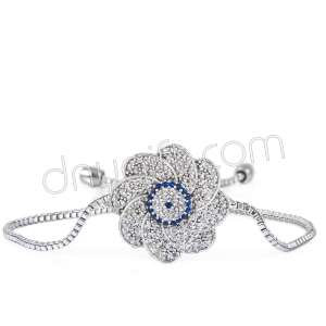 Zirkon Taşlı Rüzgar Gülü Bileklik