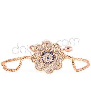 Zirkon Taşlı Rüzgar Gülü Bileklik