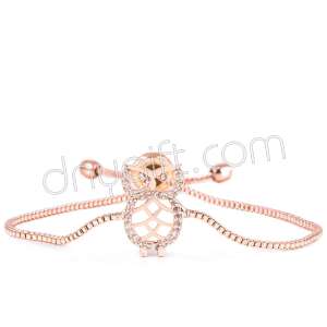 Zirkon Taşlı Baykuş Bileklik