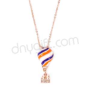 Zirkon Taşlı Renkli Balon Kolye