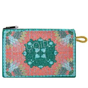 Halı Desenli Dokuma Cüzdan