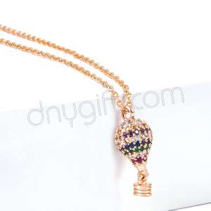 Zirkon Taşlı Uçan Balon Kolye