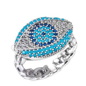 Zirkon Taşlı Göz Yüzük