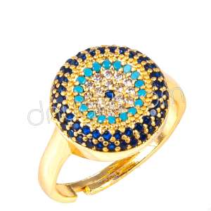 Zirkon Taşlı Nazarlı Yüzük